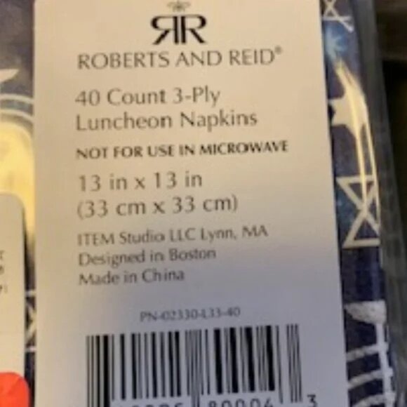 Roberts and Reid Chanukah Luncheon napkins - Picture 4 of 4